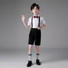 Traje de Ropa de Rendimiento para Niños de 6 a 12 Años Verano Pantalones de Anfitrión Vestido Ropa para Piano Traje de Hombre