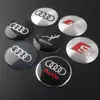Adecuado para Etiquetas de Tapacubos de Audi Modificado 56 mm/65 mm Pegatina de Logo para Tapacubos Central de Rueda