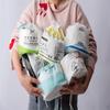 Toalla limpiadora toalla de algodón suave bolsa de cuerda bolsa de cuerda esmerilada eva bolsa de plástico pe bolsa de embalaje para toalla de lavado en stock