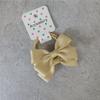 Corda de cabelo fofa original para bebê menina, amarela clara, brilho, mini laço, faixa de cabelo, corda de cabelo, elástico