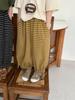 Jiaye Productos para Niños 20254 Verano Nuevo Pantalones Bombachos Rayados para Niño Pantalones Holgados Estilo Occidental de Nueve Puntos Anti-Mosquitos