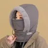Chapéu Térmico de Ciclismo para Exterior com Forro de Fleece e Espessura, Máscara à Prova de Vento e Frio, Chapéu com Aquecedor de Pescoço Integrado, Venda por Atacado do Fabricante, Em Estoque