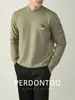 [Lana Modal] Suéter Grueso con Bordado de Polo para Hombre, Cálido de Invierno, Cuello Alto, Cómodo Tejido Básico