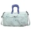 Bolsa de mano de moda de un solo hombro para viajes cortos, viajes de negocios, almacenamiento de equipaje, fitness, yoga, bolsa de hombro ligera para mamás