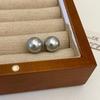 Pendientes Retro Redondos de Perla Gris, Elegantes y Lujosos, Pendientes de Diseño Nicho, Pendientes Simples y de Moda para el Día a Día