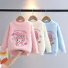 Suéter para Niños y Niñas para Otoño e Invierno Nuevo Suéter Pulóver Grueso Cálido de Cuello Redondo para Niños Camiseta Base de Punto de Dibujos Animados