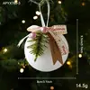 Nuevos adornos de árbol de Navidad de espuma blanca navideña, bolas de Navidad, colgantes de ardilla, copo de nieve y oso, decoraciones de ambiente navideño