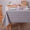 Mantel de Plástico PVC Impermeable, Resistente al Aceite, Resistente al Calor, Lavable con Diseño de Cuadros Estilo Ins para Mesa de Café, Escritorio y Mesa de Comedor, Suministro Directo de Fábrica
