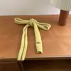 Bolsa Pequena Estilo Coreano Listrada Fina de Tricô Cachecol Fino Y2K Fio do Milênio Decorativa Cor Sólida Longo Outono e Inverno Modelo Feminino