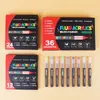 Conjunto de Canetas Marcadoras Acrílicas Líquidas Atacado Direto Transfronteiriço com 120 Cores 168 Cores com Caixas Vermelhas e Pretas, Canetas de Aquarela com Ponta Macia, Conjunto de Canetas para Graffiti