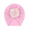 Gorro de Punto con Diseño de Flor de Cerilla, Moda Nueva de Primavera, Gorro Indio Cálido de Otoño e Invierno, Gorro Suave de Copa Plana con Tie-Dye para Niñas