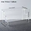 Soporte de Exhibición de Escalera Acrílica para Muñecas Pop Mart Caja Sorpresa, Soporte de Exhibición de Escritorio para Figuras, Estante de Almacenamiento Transparente Jazmín