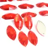 Accesorios de Diamante Irregulares Cosidos a Mano con Borde Biselado de Vidrio Marquise Hebilla Plana Galvanizada Fondo Plano Artículos Creativos para Decoración de Zapatos, Sombreros y Ropa DIY