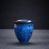 Taza de té de construcción de esmalte Tianmu con cambio de horno personalizado, juego de té de kung fu, taza de degustación de té, taza maestra, taza individual, taza pequeña de conejo de cerámica