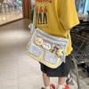 Bolsa Transversal Color-Blocking Estilo Japonês para Mulheres 2026 Novo Modelo Estilo College Bolsa Tote Versátil para Alunos do Ensino Fundamental Bolsa de Ombro Tendência