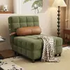 Sofá cama plegable retro estilo crema, sofá cama individual multifuncional, adecuado para salas de estar y dormitorios pequeños, sofá extensible de doble uso