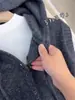 Colete Feminino sem Mangas com Capuz 100% Lã de Seda Primavera Outono Casual Tricotado Solto para Sobreposição Outerwear