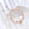 Pulsera de perlas barrocas de agua dulce con micro incrustaciones de circonitas y abeja, moda ins, simple, moda coreana