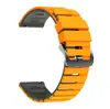 Adequado para Samsung/Huawei/Xiaomi Watch Series Pulseira de Relógio de Silicone com Padrão Piano Duas Cores 22mm Universal