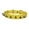Suministro de fábrica artículos para mascotas mascota con collar de cuero PU multicolor para perro al por mayor cadena de perro en stock