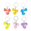 Llavero con colgante de amor transparente de color, oferta especial de Amazon, llavero sencillo con forma de corazón, colgante para bolso.