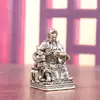 Latão Guan Gong Leitura Noturna Primavera e Outono Guan Yu Retro Decoração de Casa Artesanato de Mesa Coleção Ornamento de Cobre