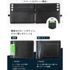 Billetera Japonesa de Negocios Multitarjeta con Clip Dorado Ultrafina Multifunción Antirrobo Cepillado Plegable Cuero Portátil Billetera para Hombre