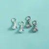 Plata Esterlina S925 Accesorios Estilo Chino Nuevo Retro Forma de Buda Sentado Buda Sin Forma Colgante Wenwan Cuerda Trenzada Pulsera de Cuentas de Buda Colgante Colgante