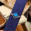 Coroado com Amor, Anel Octogonal Corte Milênio Verde e Roxo Deslumbrante, Anel Feminino de Kunzita e Diamante de Alto Carbono, Anel de Diamante Aquamarina