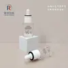 Nuevo Frasco Gotero Transparente Furong con Puntos, Gama Alta, Paredes Gruesas, PETG, para Líquido Esencial, 30ml 50ml