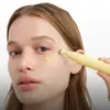 Comercio Electrónico Transfronterizo Amarillo Rollerball Crema para Ojos Pluma Roll-on Masajeador Tubo de Crema para Ojos Rollerball Botella de Sérum Material de Empaque Cosmético Fabricante