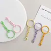 Cadena de llavero colorida, cuenta de langosta, accesorio para llavero DIY, juguete de metal, accesorio colgante para decoración de bolsa