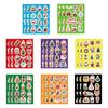8 colagem de Natal pintada feriado desenho animado criativo DIY mão conta celular notebook decoração adesivos à prova d'água