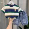 Tops de Verano para Niños Ropa Nueva de Verano de Manga Corta para Bebés Niños y Niños Celebridad de Internet Atractivo Ropa Infantil de Calle