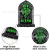 2025 Halloween Inserto Luminoso para Suelo de Patio Nuevo Fluorescente Decoración de Fiesta de Halloween para Césped Exterior Inserto de Tablero de PP