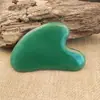 Tabla Gua Sha de Jade de Cuarzo Natural al por Mayor para Cuerpo Completo y Rostro, Compacta y Portátil, Masajeador Facial Reafirmante con Forma de Moneda Antigua