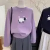 Suéter Superior de Jacquard de Dibujos Animados Dulce y Juvenil para Mujer, Invierno 2025 Suave y Acogedor Casual Tejido de Cachemira