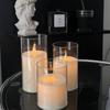 Amazon controle remoto led luz de vela eletrônica tampa de plástico uma simulação de decoração de barra de casamento aniversário