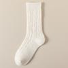 Calcetines de Lana para Otoño e Invierno, Engrosados y Forrados de Felpa, Calcetines de Media Pantorrilla para Mujer, Calcetines Largos Cálidos para Invierno, Calcetines Largos Holgados para Mujer al por Mayor