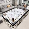 Alfombra de terciopelo de cristal de estilo europeo al por mayor de fábrica para sala de estar, dormitorio, mesa de centro, alfombra de piso, mesita de noche, llena de área grande