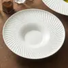[Liquidación] Plato de Cerámica Camino de Xuan Ying Zhi Plato para Comida Occidental Plato Profundo para el Hogar Plato para Pasta Vajilla de Hotel Plato para Sopa