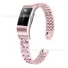 Adequado para Fitbit charge2 pulseira de relógio inteligente nova pulseira de liga de zinco de cinco esferas de três fileiras