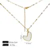 Collar de Joyería Transfronterizo, Collar de Cadena para Clavícula con Corazón de Goteo de Aceite Colorido, Accesorio de Cadena para Clavícula de Moda con Diseño de Nicho