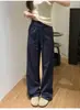 Pantalones deportivos ajustados de color azul marino para mujer, nueva colección otoño 2025, de cintura alta, adelgazantes, forrados de forro polar, pantalones casuales de pierna ancha