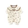 Ropa de Bebé Ropa de Primavera Ropa Linda para Bebé Niña Estilo Occidental Doble Capa Ropa para Gatear Luna Llena Princesa Ha Ropa de Primavera y Otoño Ropa para Gatear