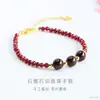 Pulsera de Cuenta Tallada de Amatista Natural Jueyu Pulsera de Aguamarina Turmalina Transmisión en Vivo de Comercio Electrónico Venta al por Mayor S6061802