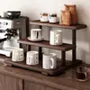 Estante de Almacenamiento de Escritorio Estante de Escalera para el Hogar Exhibidor de Tazas de Café, Té, Copas de Vino Estante de Exhibición