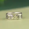 Rey del Ciervo Dorado Vintage Anillo de Joyería de Plata con Escritura Mori Zhitian para Hombres y Mujeres Anillo de Plata S925 Joyería