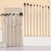 Cangzhou juego de brochas para sombras de ojos brocha de maquillaje brocha de hoja brocha para delineador de ojos brocha para rubor brocha de detalle para sombra de nariz juego completo de herramientas de maquillaje