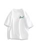 Camiseta de Verano Fresca de Seda de Hielo Estilo Hong Kong para Hombres y Mujeres Camiseta Versátil Sencilla Vestido de Pareja Hombres y Mujeres Mismo Mangas Cortas Tendencia